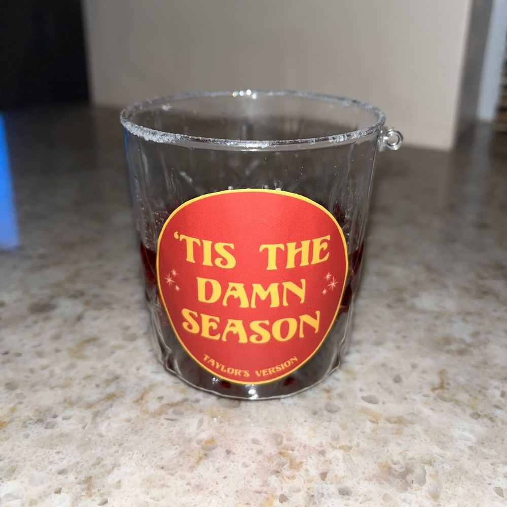 Tis the damn season cocktail ornament Taylor Swift